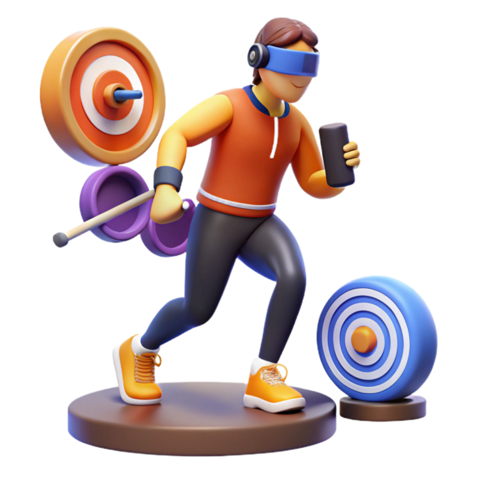 impressive classic VR Fitness Interactive Target Practice Game premium png