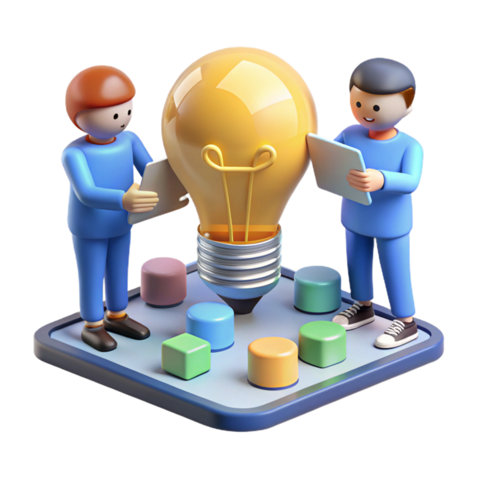 beautiful minimalist Collaborative Idea Generation Innovative Solutions Teamwork professional png