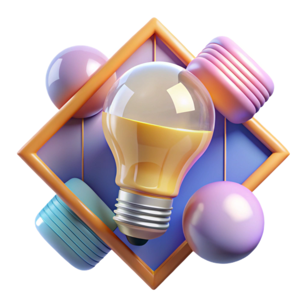 serene traditional Illuminating Ideas A 3D Abstract Design authentic png