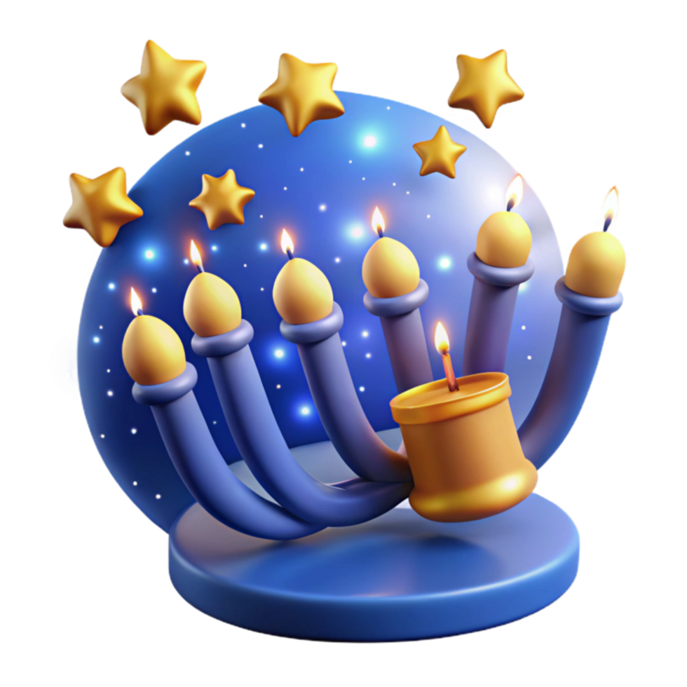 beautiful contemporary Menorah, Candles, Stars, Festive, Holiday, Celebration, Lights, Illumination, Symbol, Tradition professional png