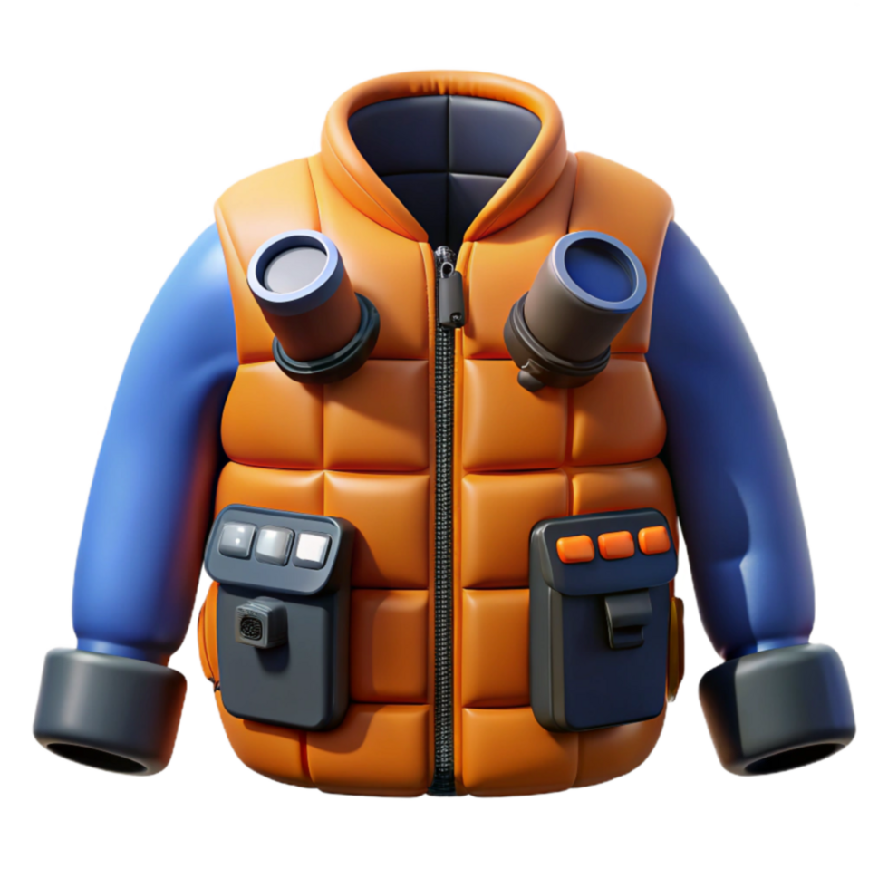 stunning contemporary Adventure Vest Exploration Gear for Outdoor Enthusiasts 4K png