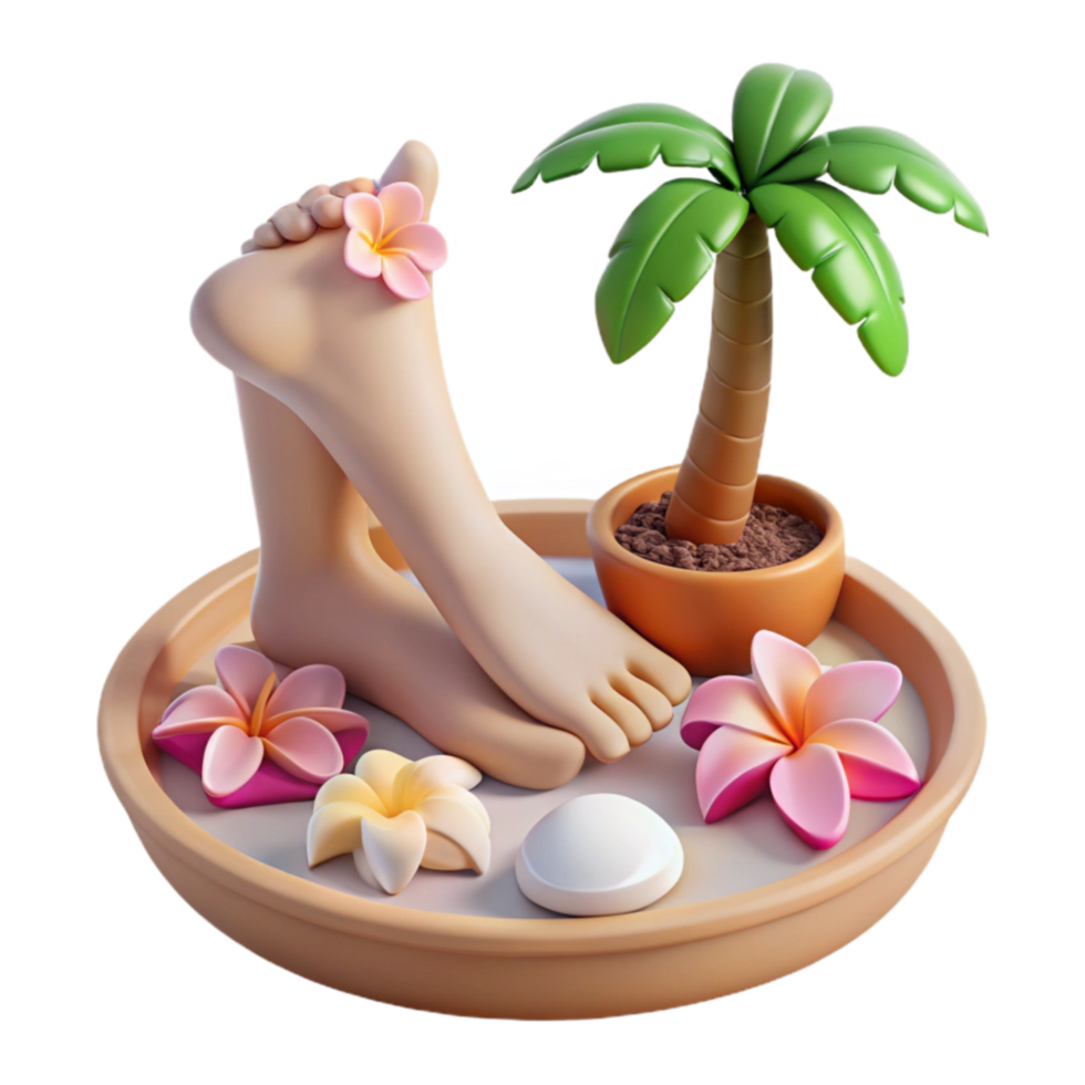 impressive classic Relaxing Spa Pedicure Tropical Getaway high quality png