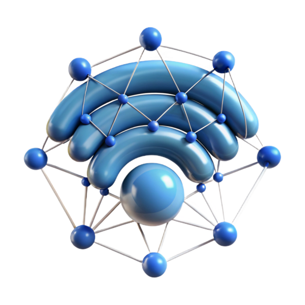 beautiful contemporary Global Network Connectivity A 3D Representation professional png