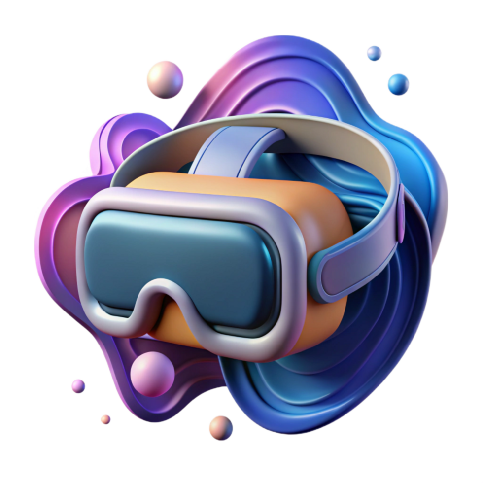 extraordinary modern Virtual Reality Headset Immersive 3D Experience high quality png