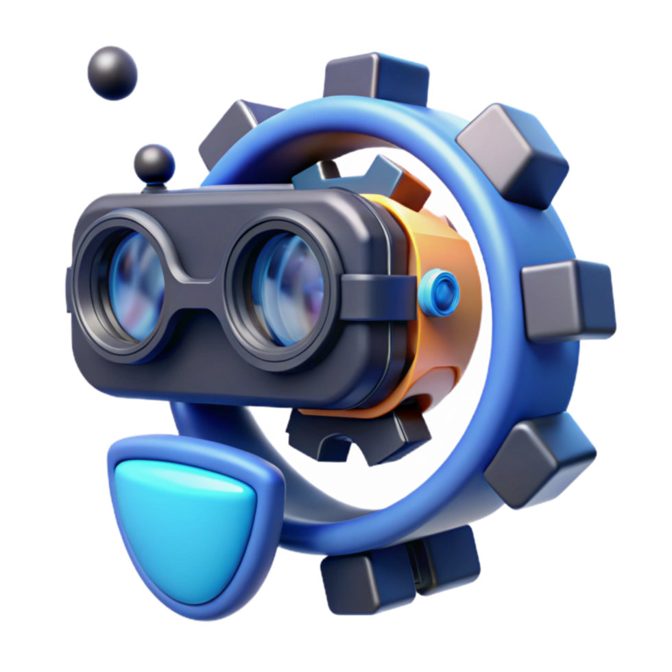 impressive rustic Virtual Reality Gear Innovation 3D Model of Advanced Headset authentic png