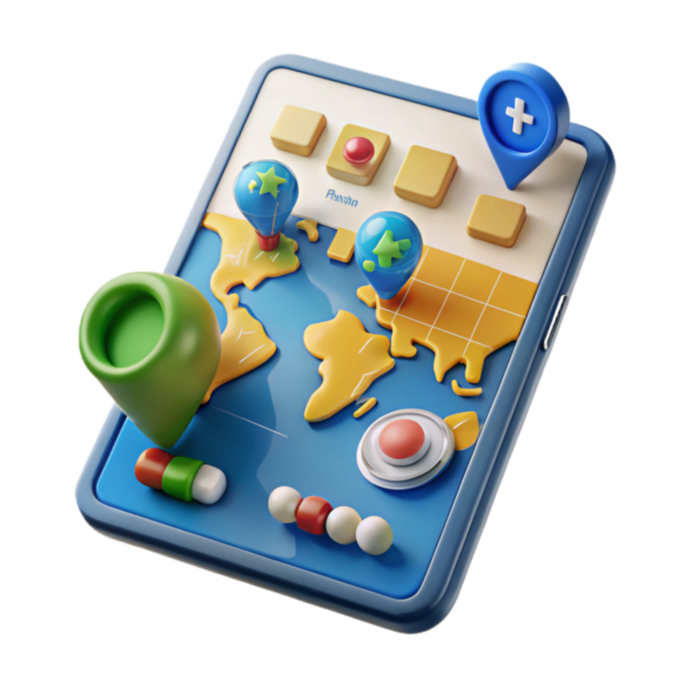 serene modern Global Travel Planning Mobile App for Exploring Destinations detailed png