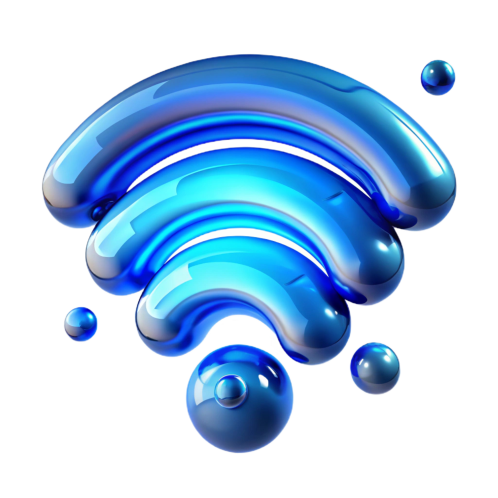 vibrant creative Wireless Network Connection Signal Strength Data Transfer high quality png