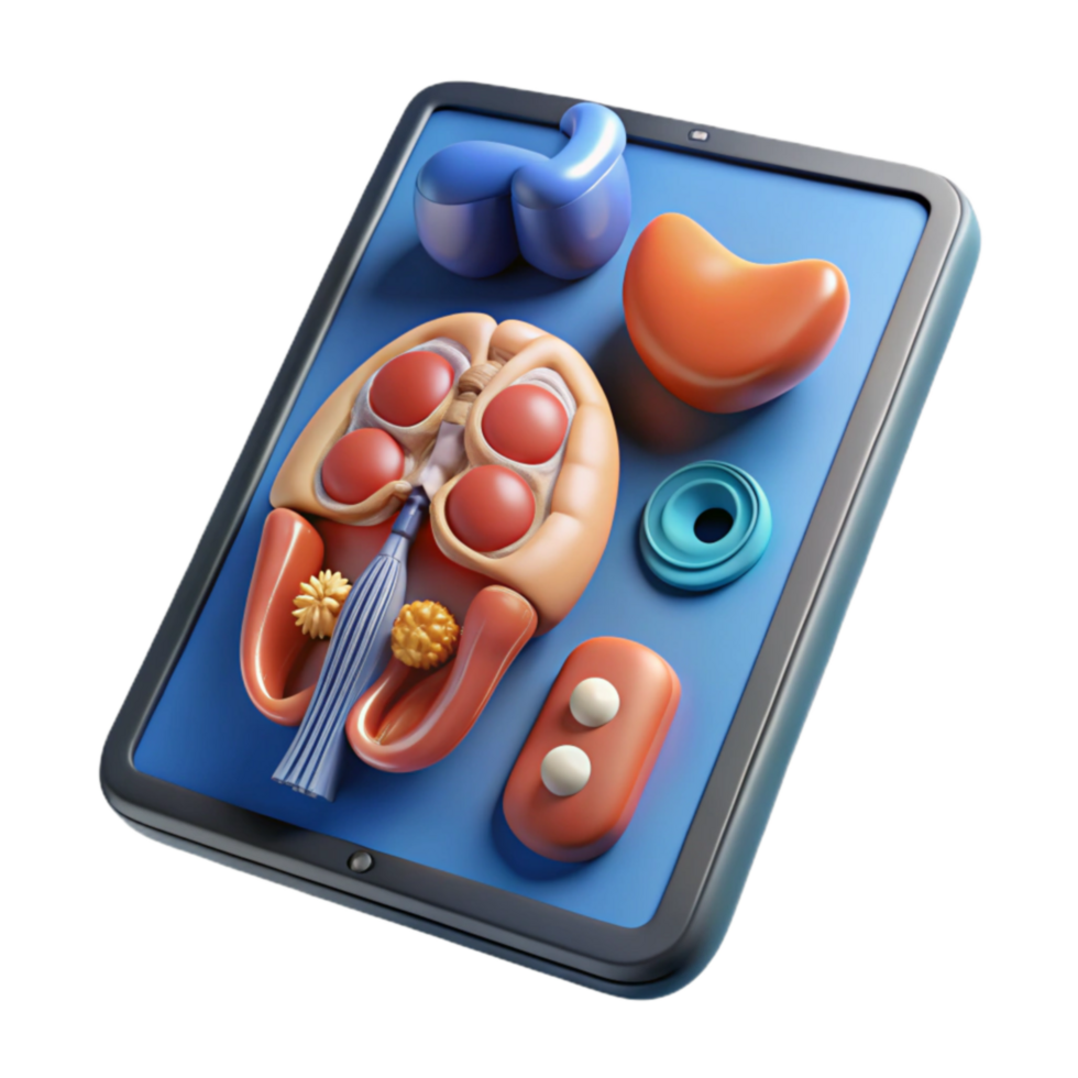 wonderful traditional Interactive 3D Anatomy App Virtual Organ System authentic png