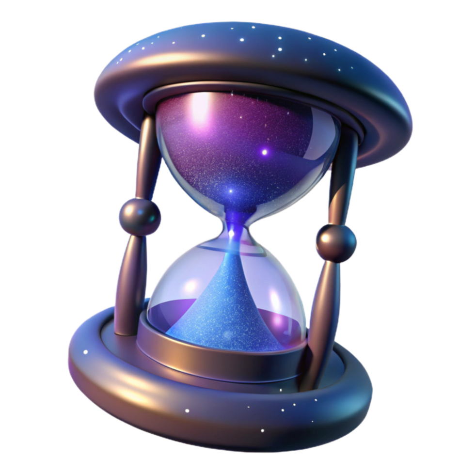 stunning artistic Cosmic Hourglass Time, Space, and the Flow of Existence exclusive png