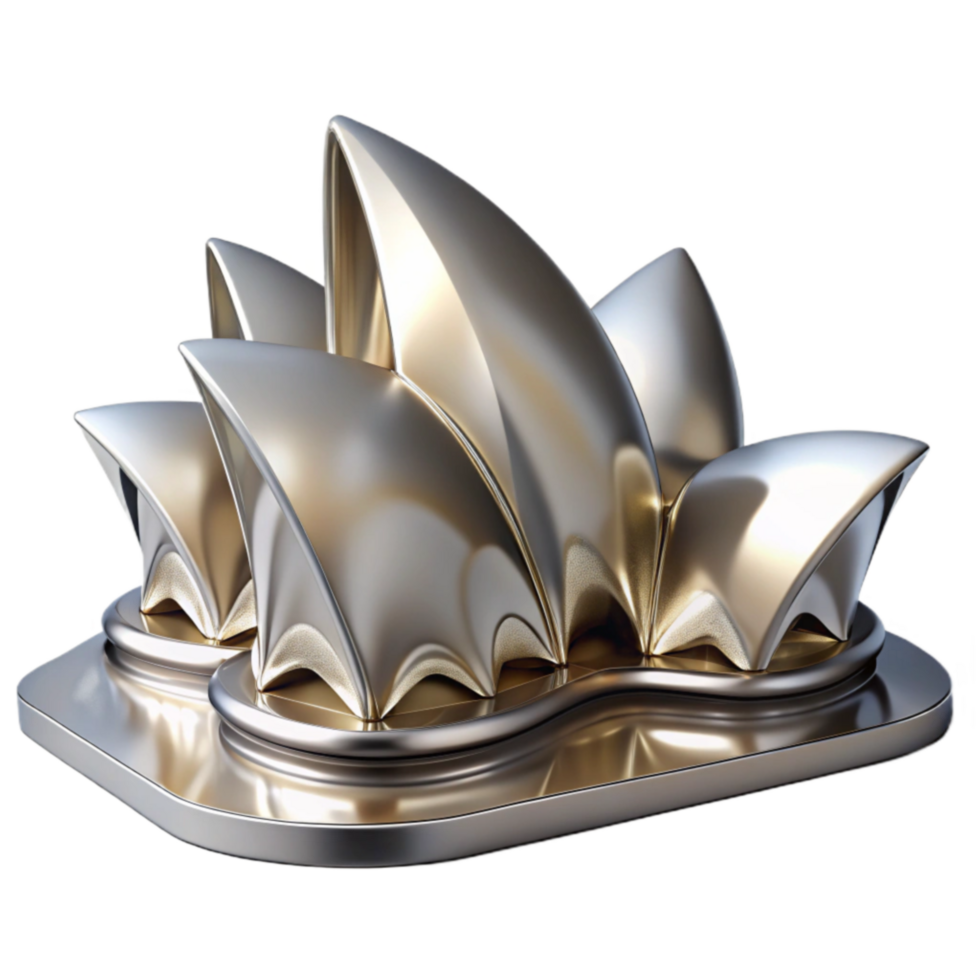 Metallic Architectural Model Modern Building Design png