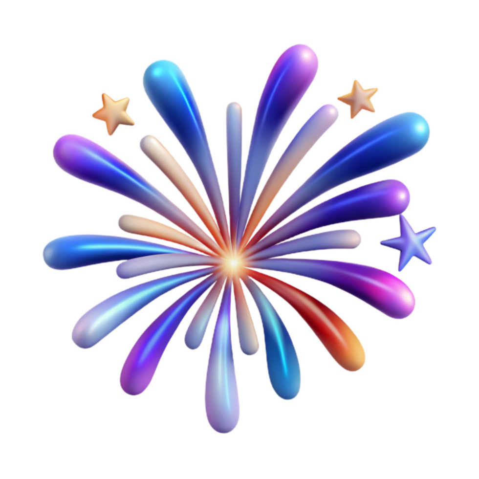 Vibrant Fireworks Display Festive Celebration png
