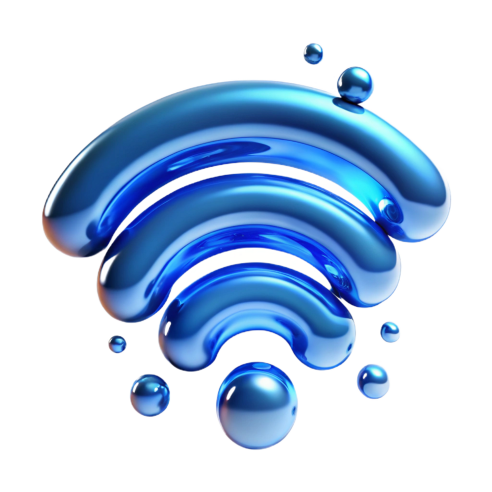 serene abstract Fluid Wi-Fi Signal Seamless Connectivity genuine png
