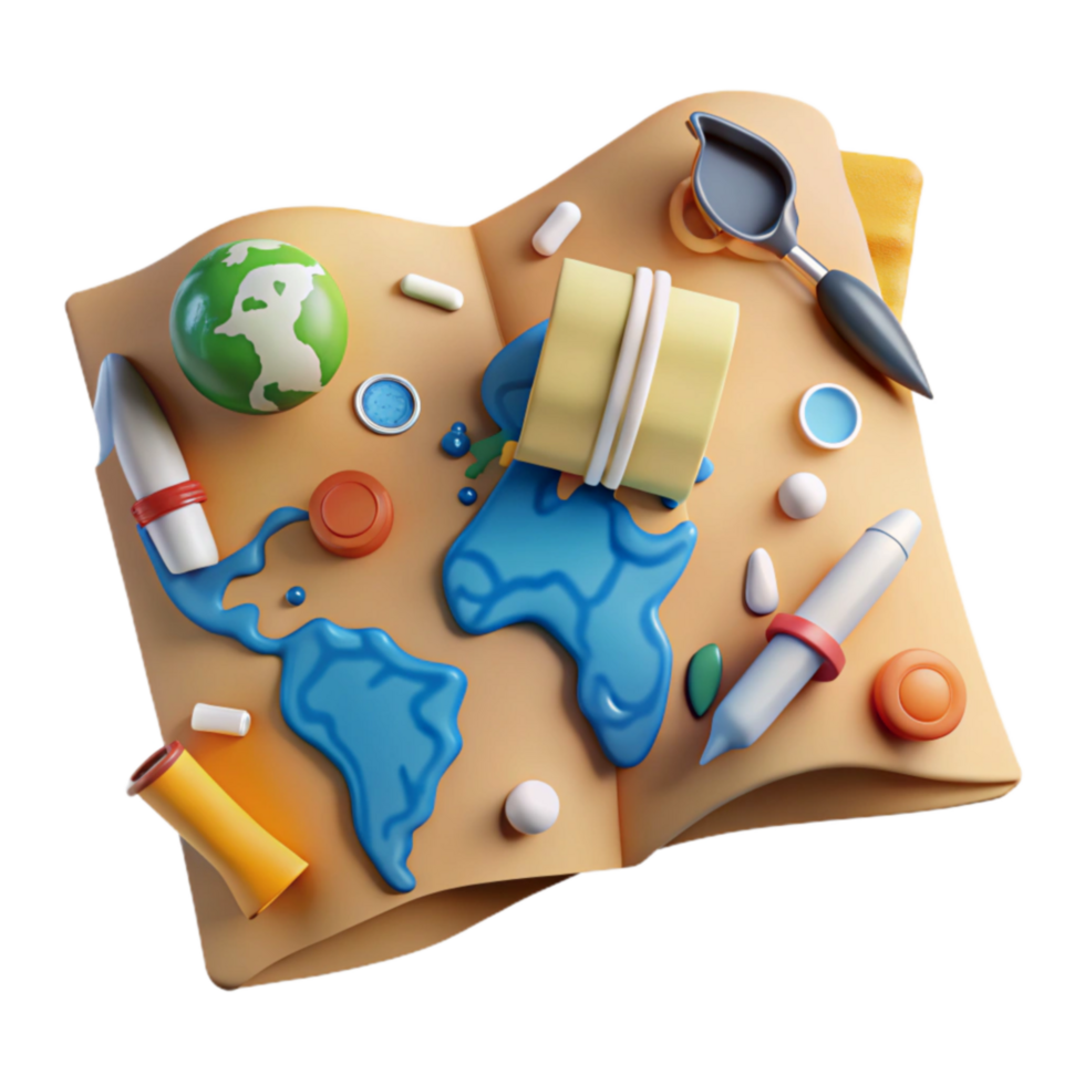 World Map Spill A 3D Adventure png