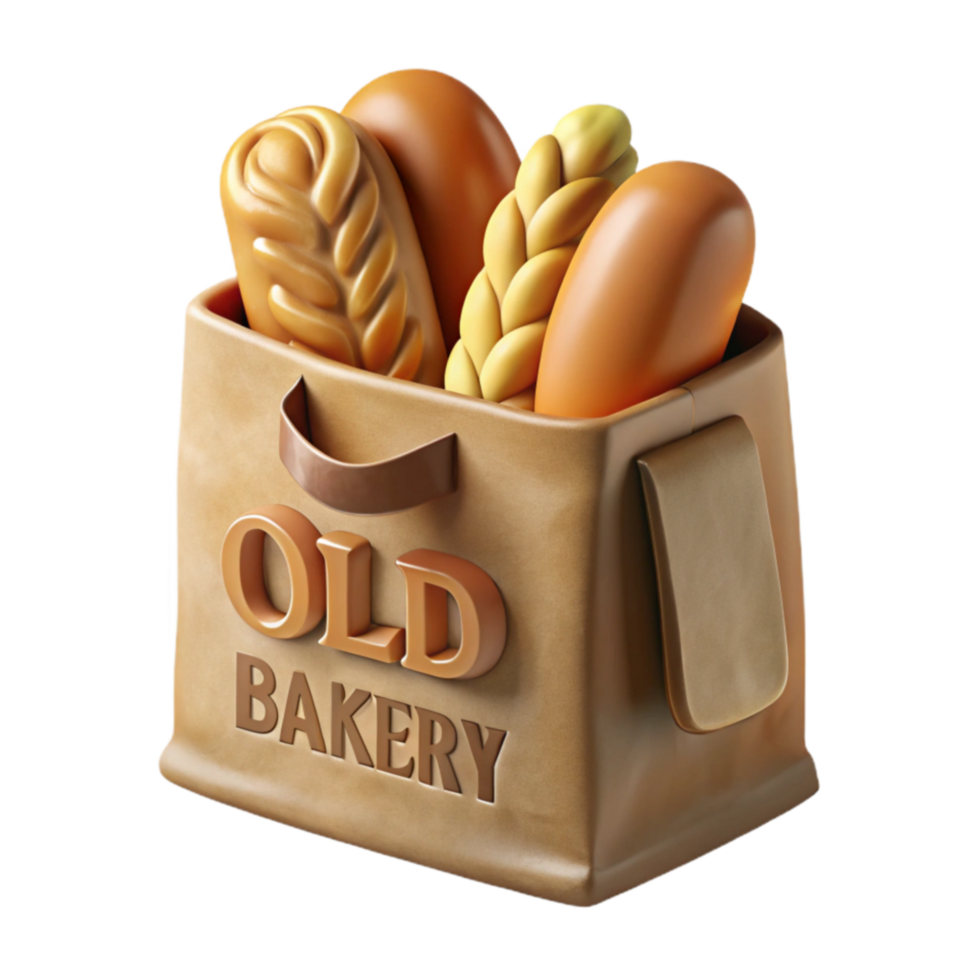 elegant minimalist Fresh Baked Bread Artisan Loaves, Delicious Variety authentic png