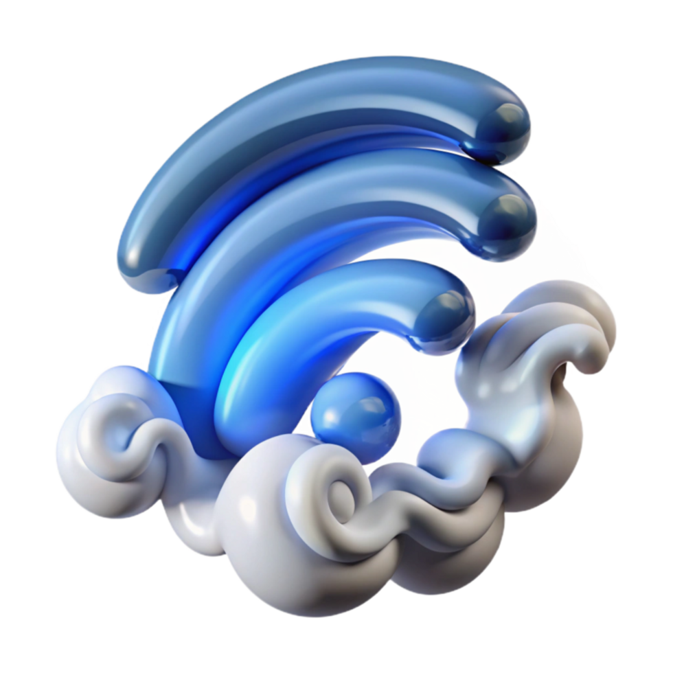 Abstract Cloud Computing Network Wireless Connectivity Symbol png