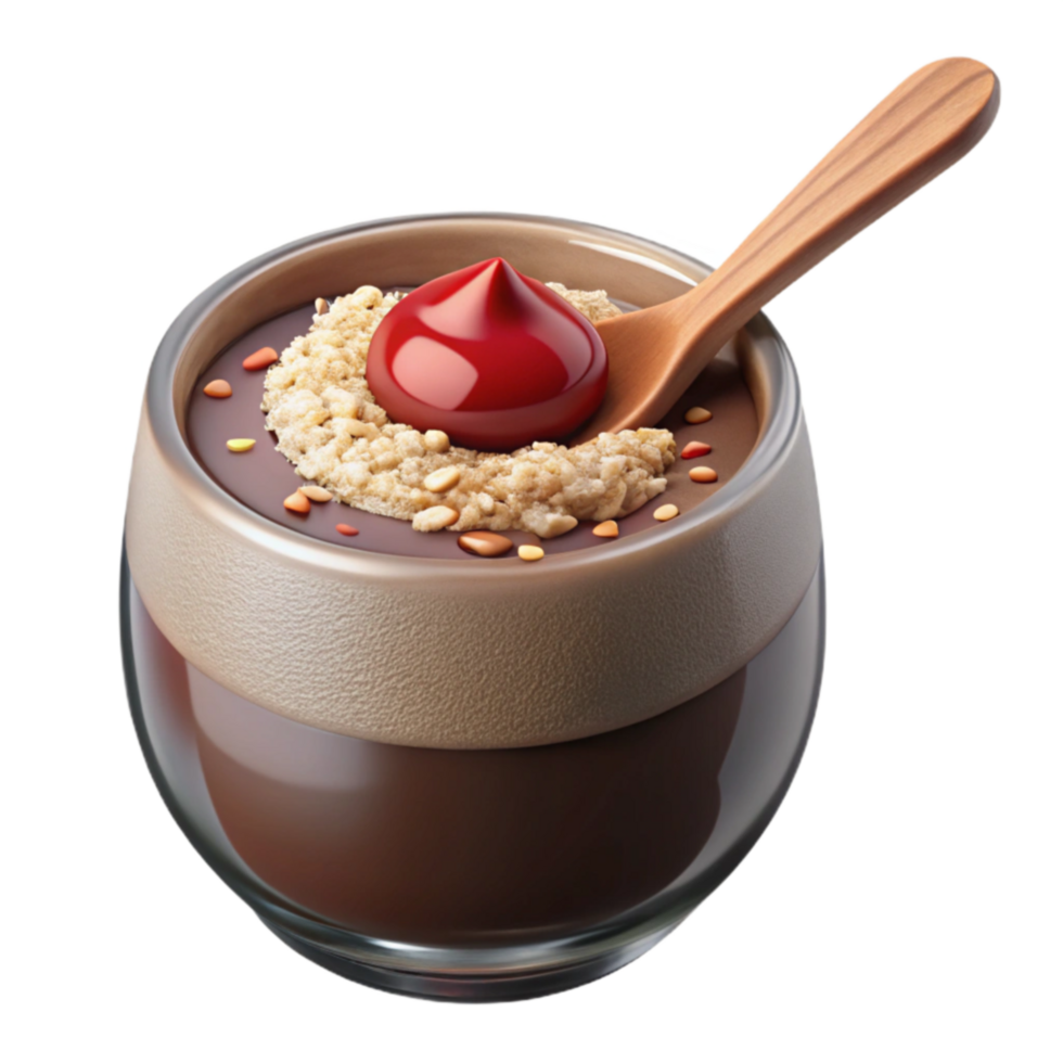 magnificent minimalist Decadent Chocolate Dessert with Crunchy Topping exclusive png