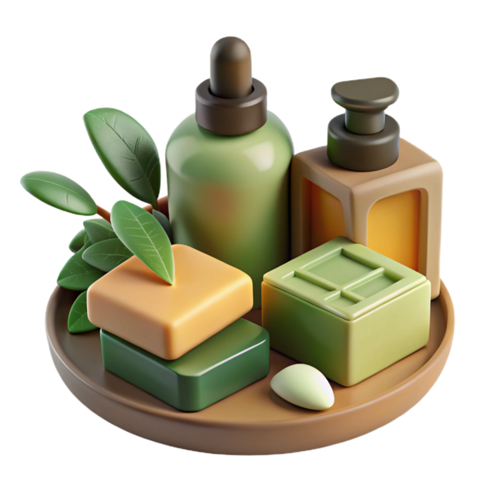 Spa Day Essentials Soaps, Lotion, and Serene Ambiance png