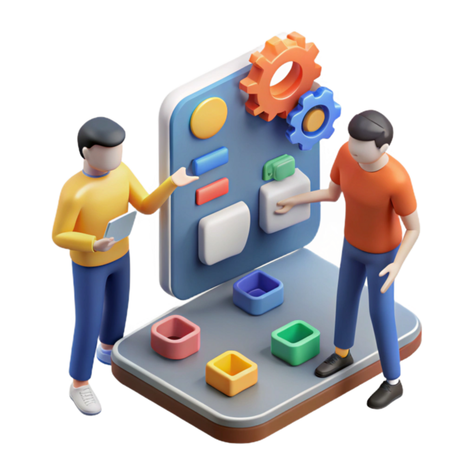 serene classic Collaborative UIUX Design Process Teamwork for App Development exclusive png