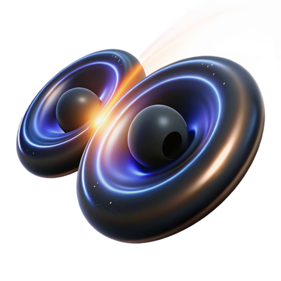 stunning artistic Cosmic Collision Binary System Simulation exclusive png