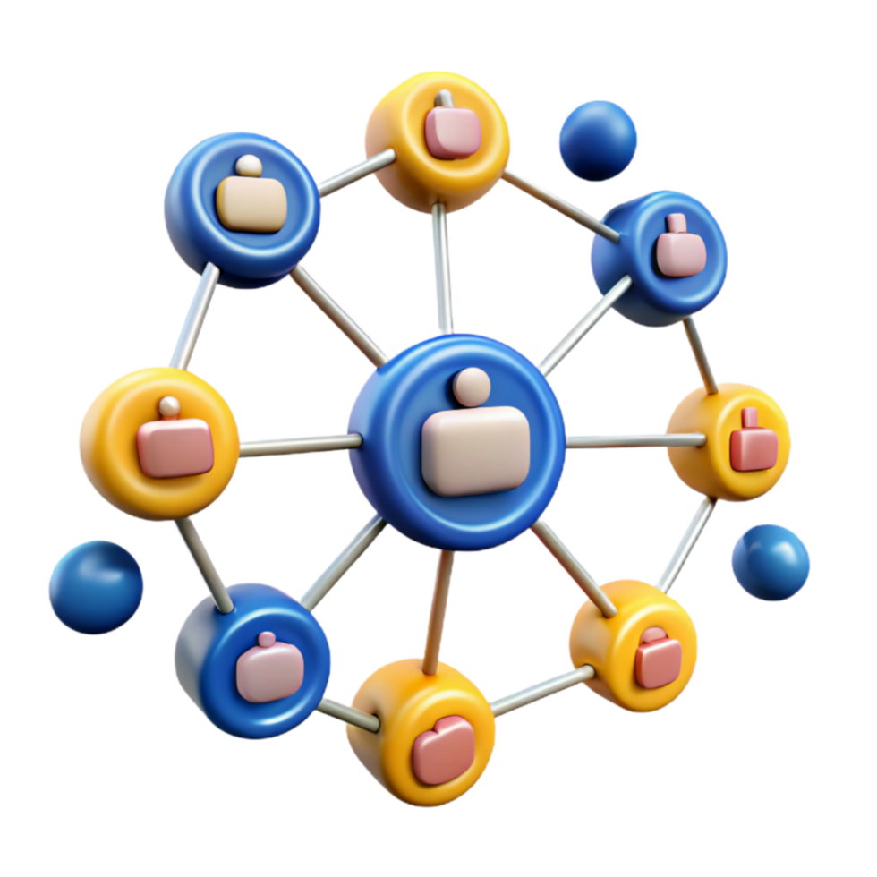 extraordinary creative Network Connections Visualizing Social Interaction premium png