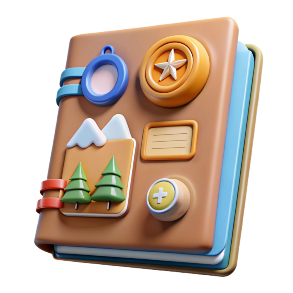 beautiful artistic Adventure Journal Plan Track Your Trips detailed png