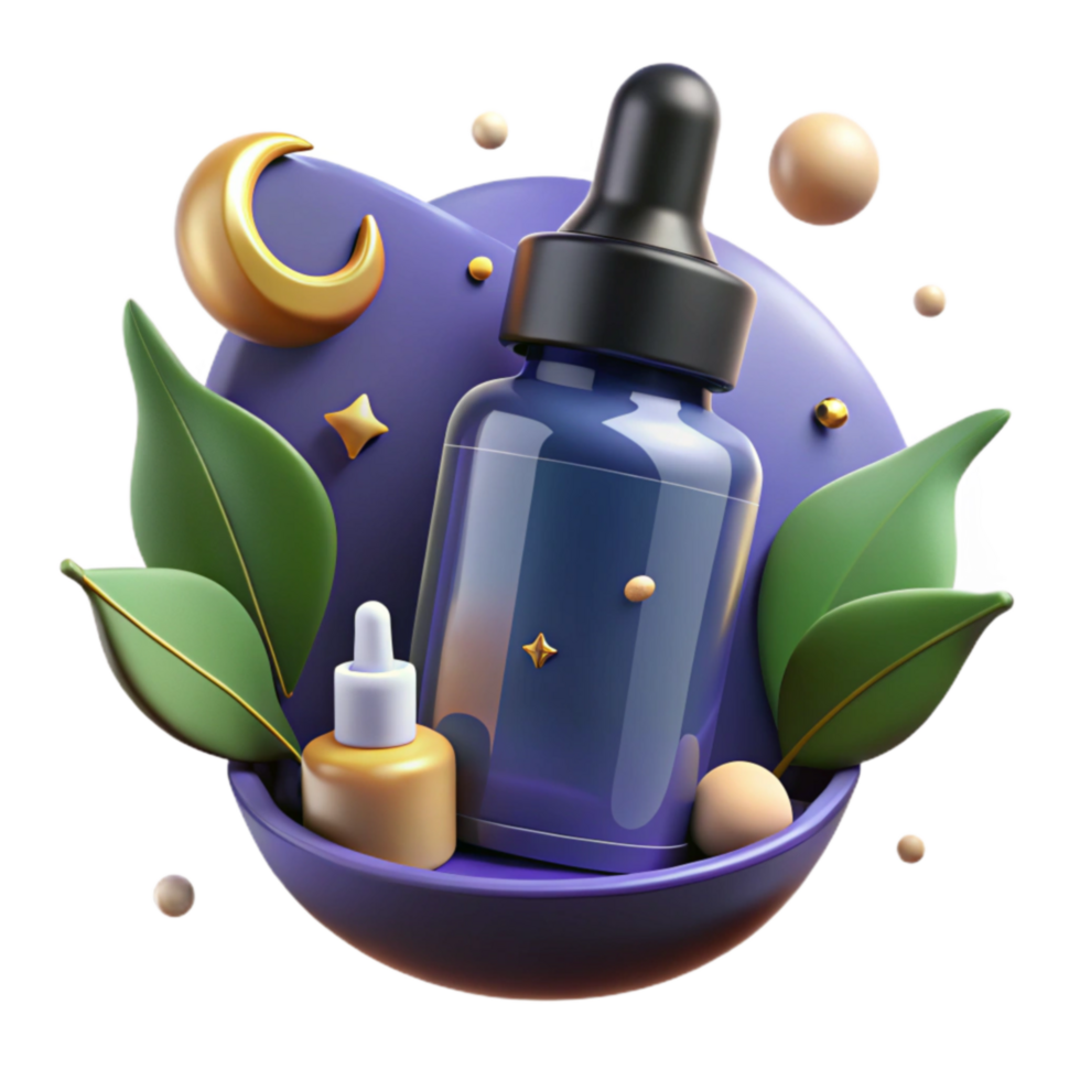 Nighttime Serum Botanical Elixir, Deep Hydration, Rejuvenating Sleep, Skincare, Facial Treatment, Glow, Youthful Complexion, Natural Ingredients, Anti-Aging, Restorative png