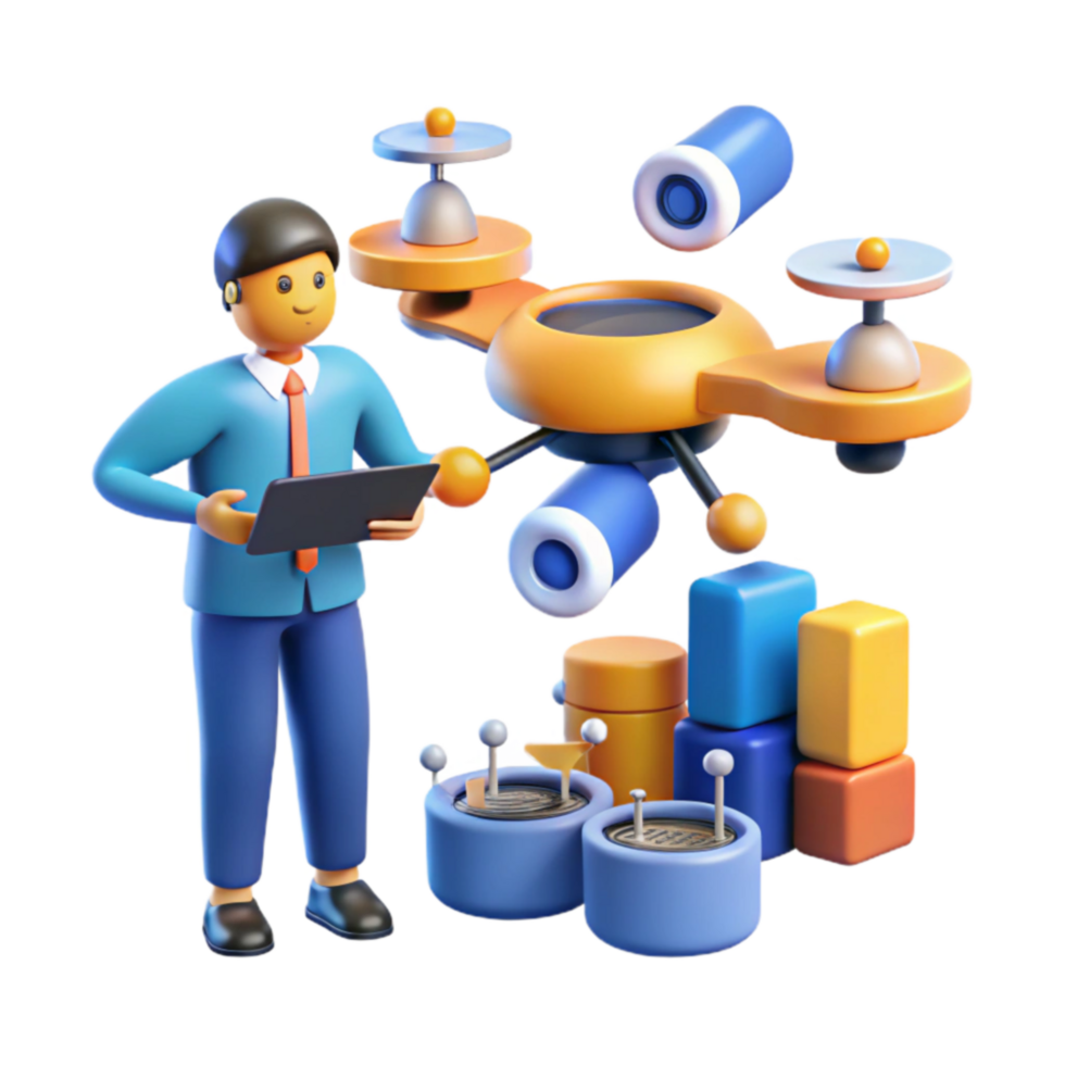 magnificent classic Drone Data Analytics Visualizing Insights 4K png