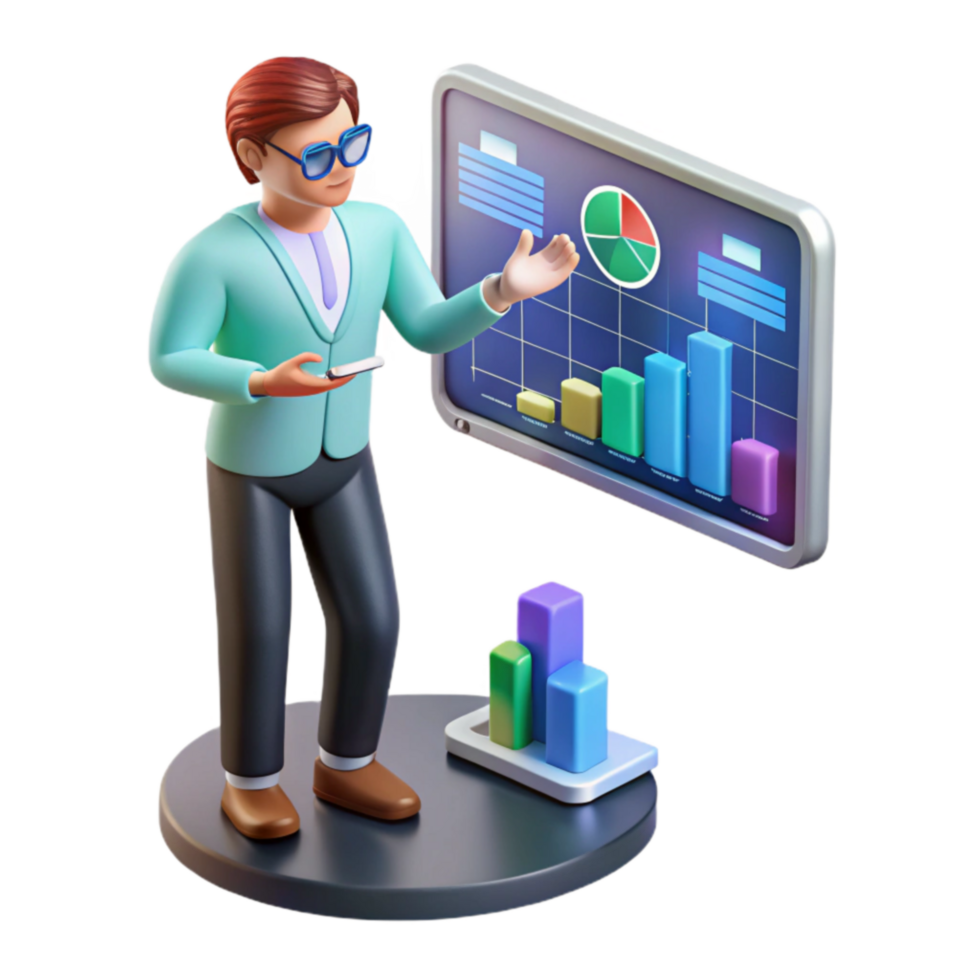 Data Presentation Visualizing Business Insights with Charts and Graphs png