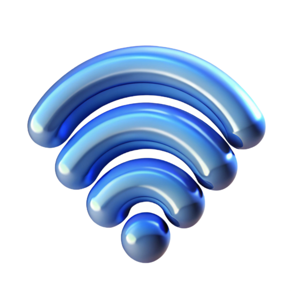 serene rustic Wireless Connectivity Signal Strength and Network Access detailed png