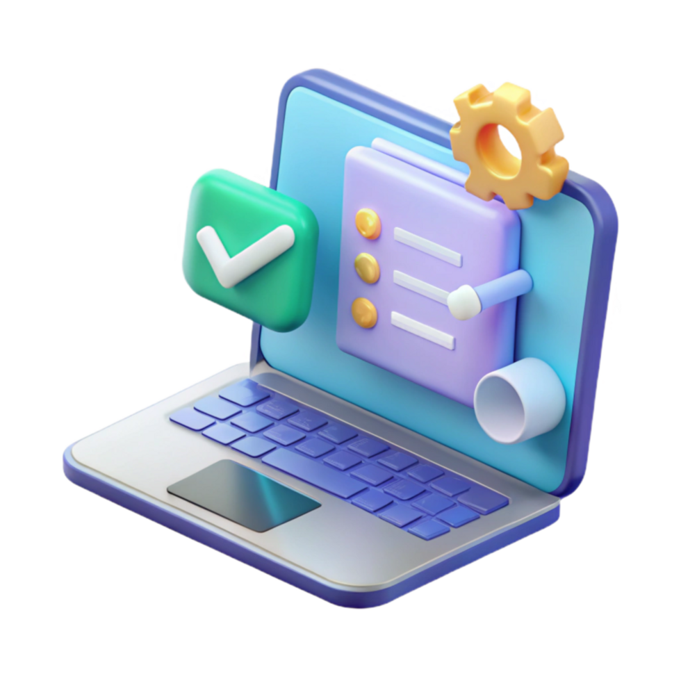 serene contemporary Online Task Management Checklist, Settings, and Productivity high resolution png