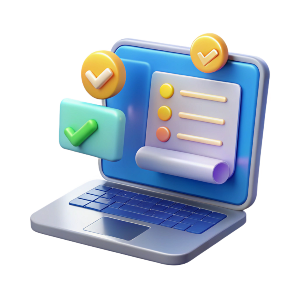 elegant modern Online Checklist Task Management Productivity high resolution png