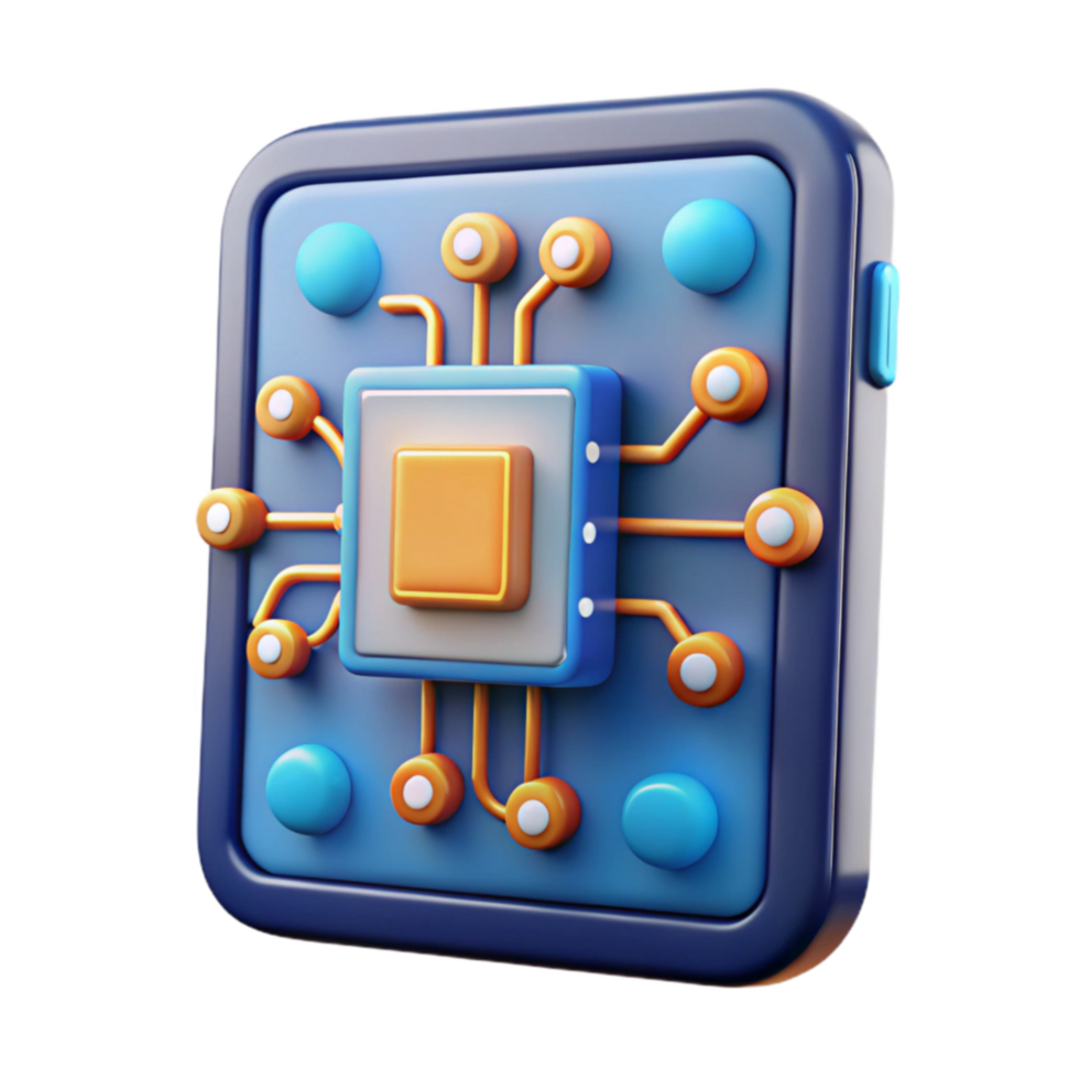 Advanced Microchip Technology Circuitry and Innovation png