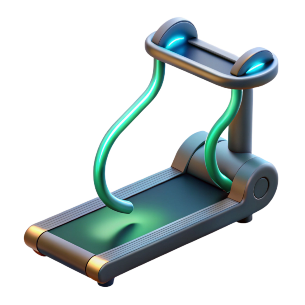 elegant abstract Futuristic Treadmill Fitness Equipment Design professional png