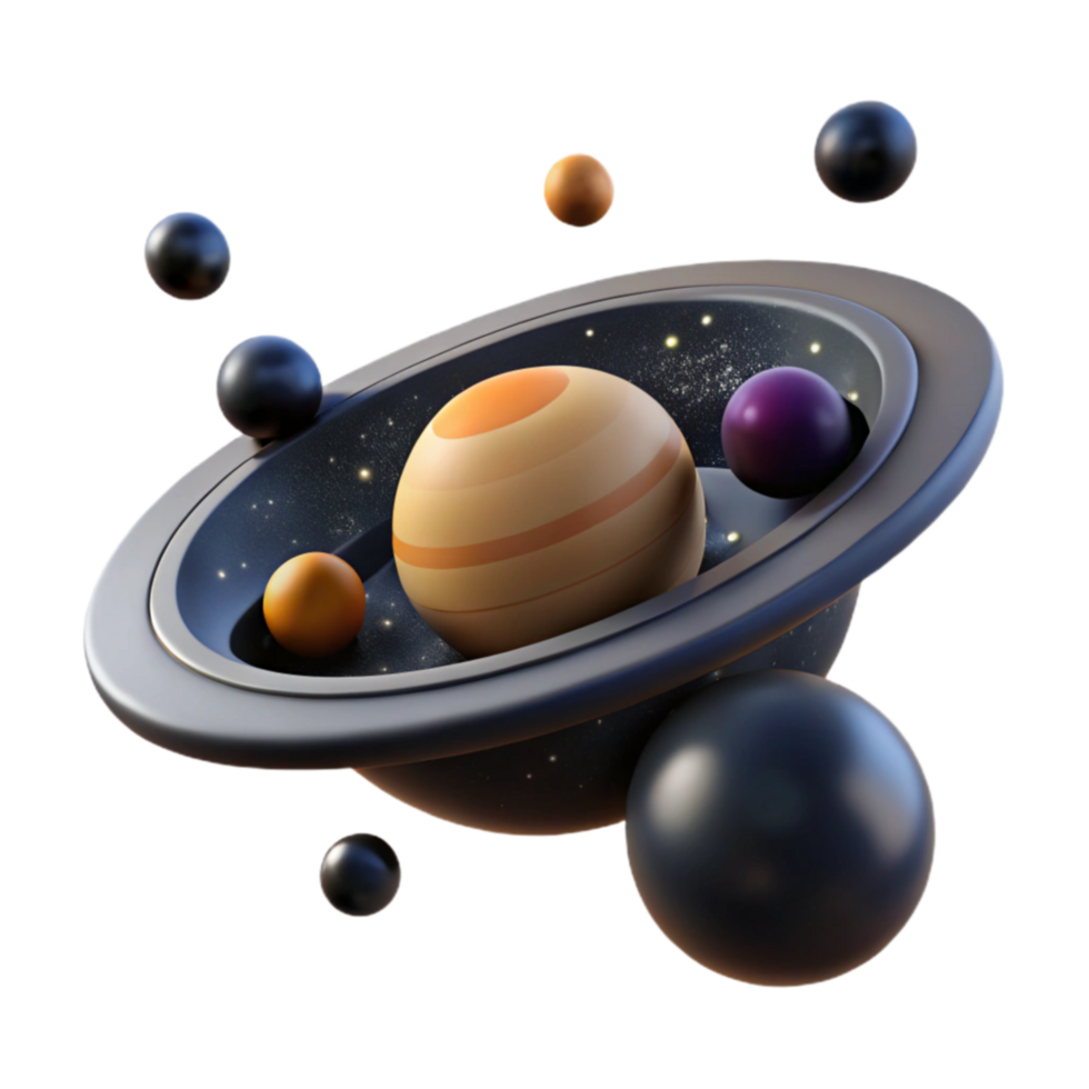 Cosmic System Planets, Stars, and Celestial Bodies png