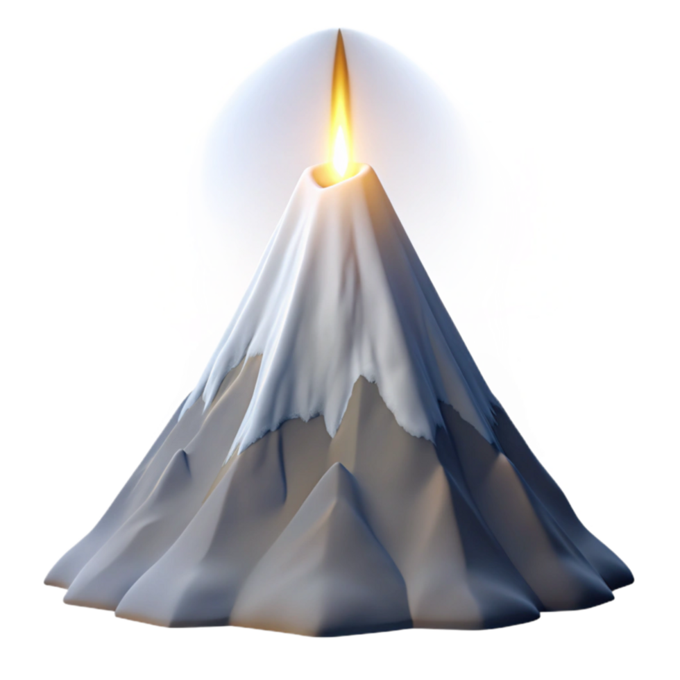 impressive abstract Volcano Eruption A 3D Digital Art Piece high quality png