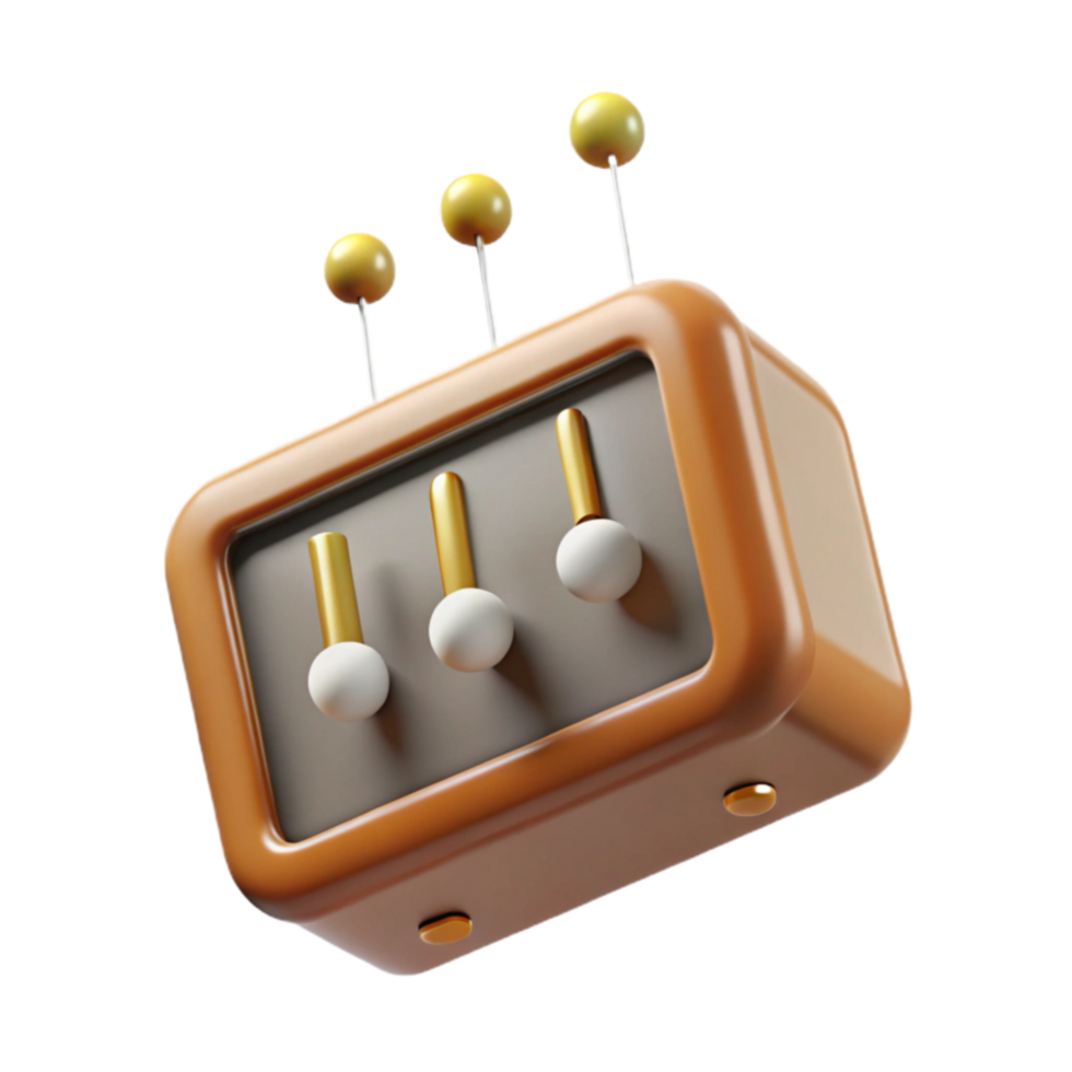 wonderful minimalist Adjustable Control Panel with Multiple Settings 4K png