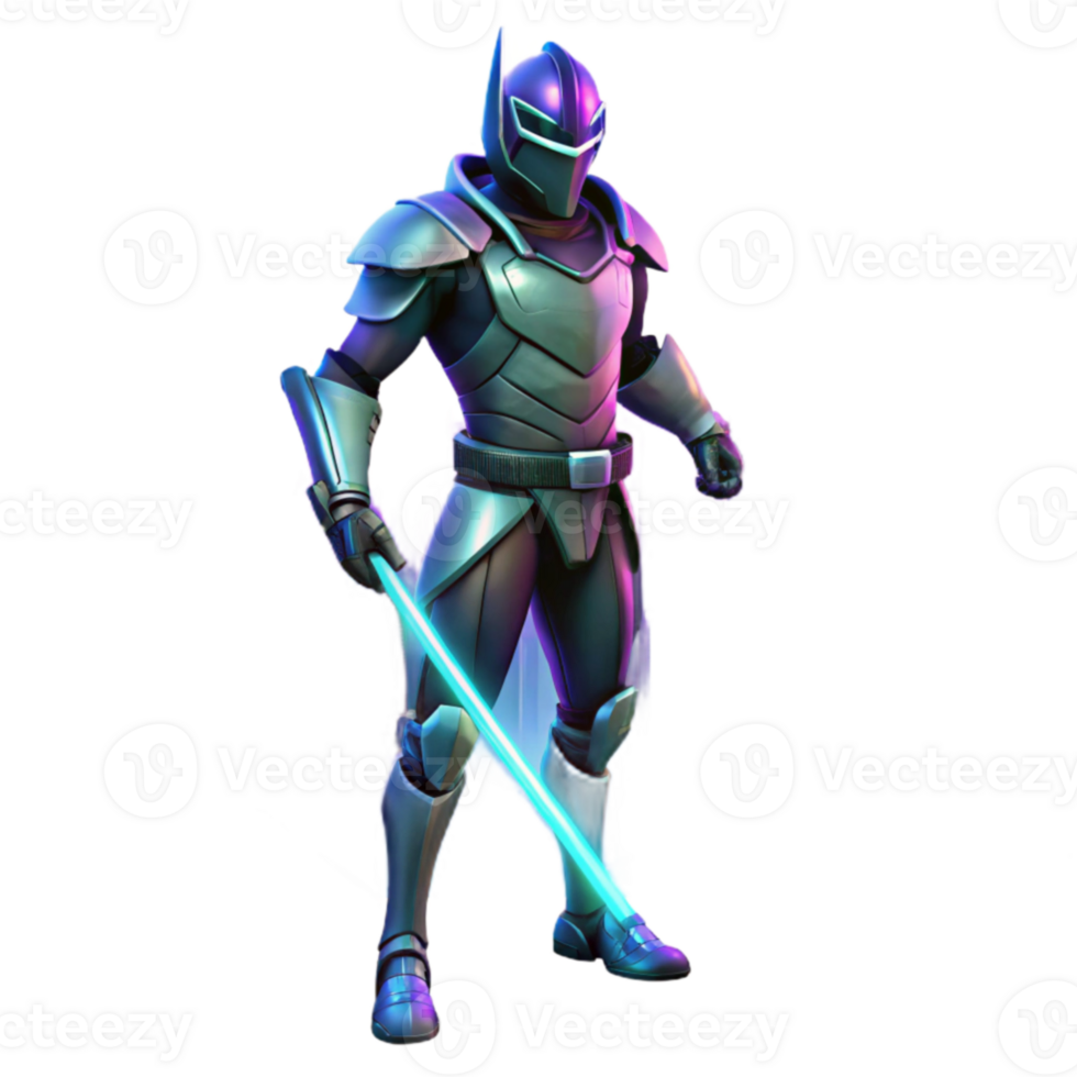 beautiful artistic 3D Render of Futuristic Knight 4K png