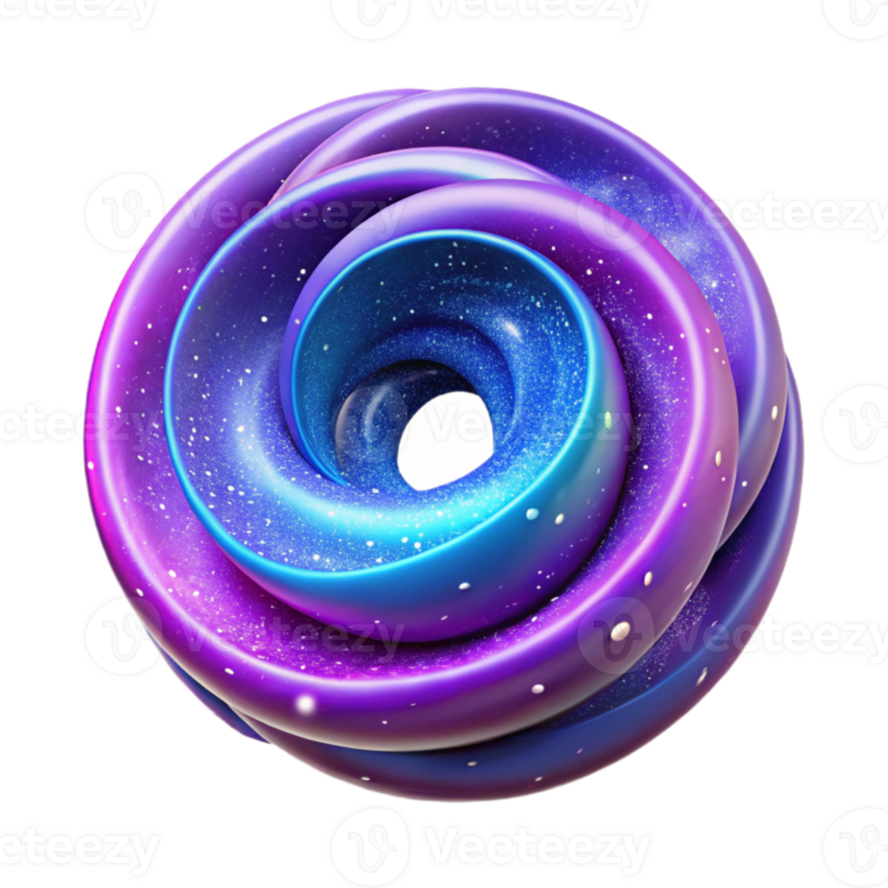 serene creative Cosmic Swirl 3D Abstract Background high resolution png