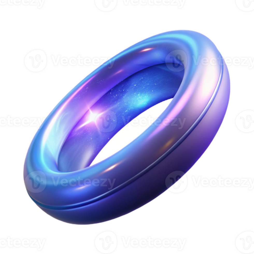 impressive modern 3D Render Cosmic Ring Abstract Background original png
