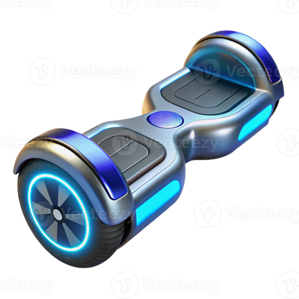 dramatic artistic Futuristic Hoverboard 3D Illustration premium png