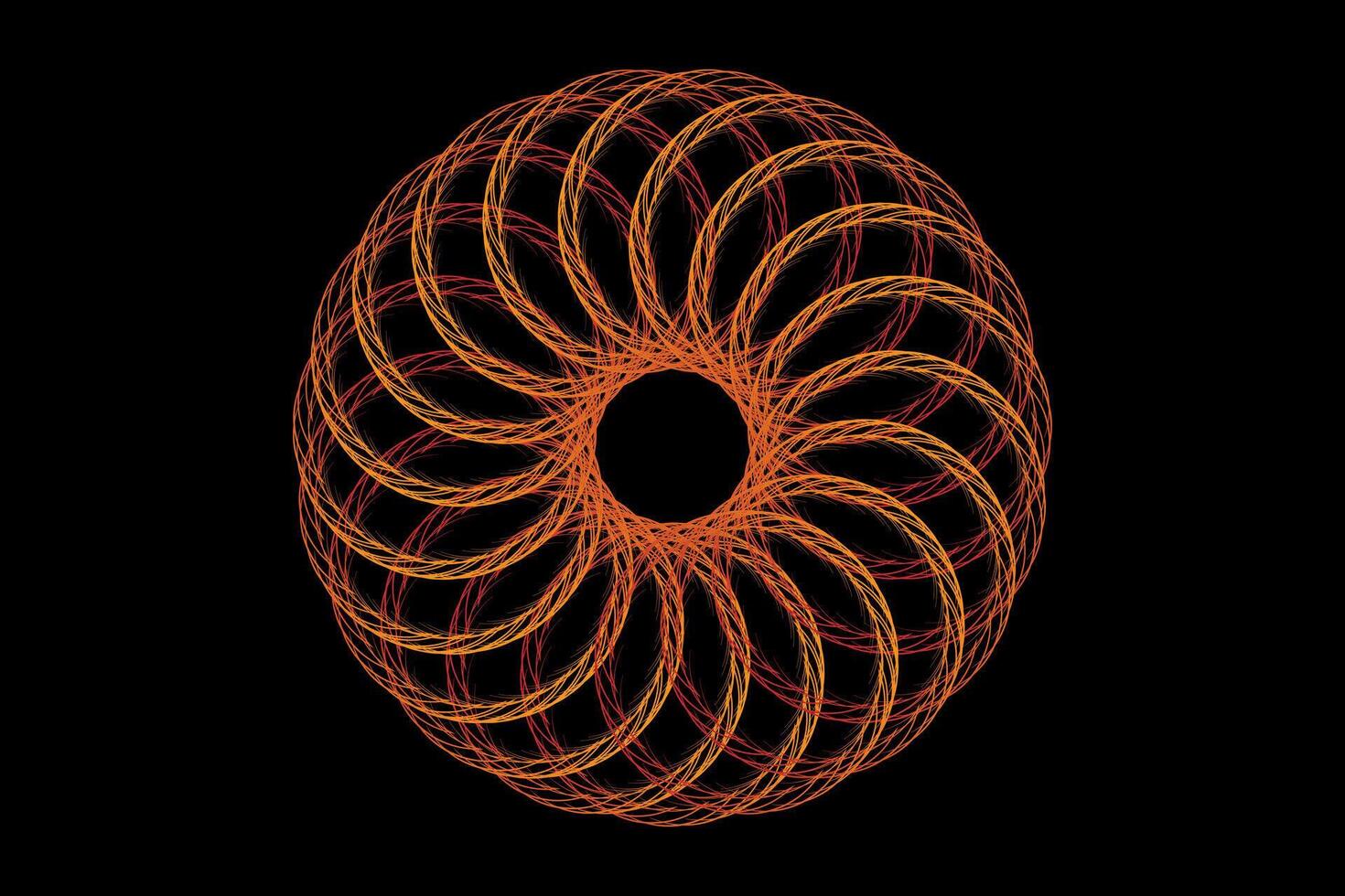 Abstract Spiral Design template vector