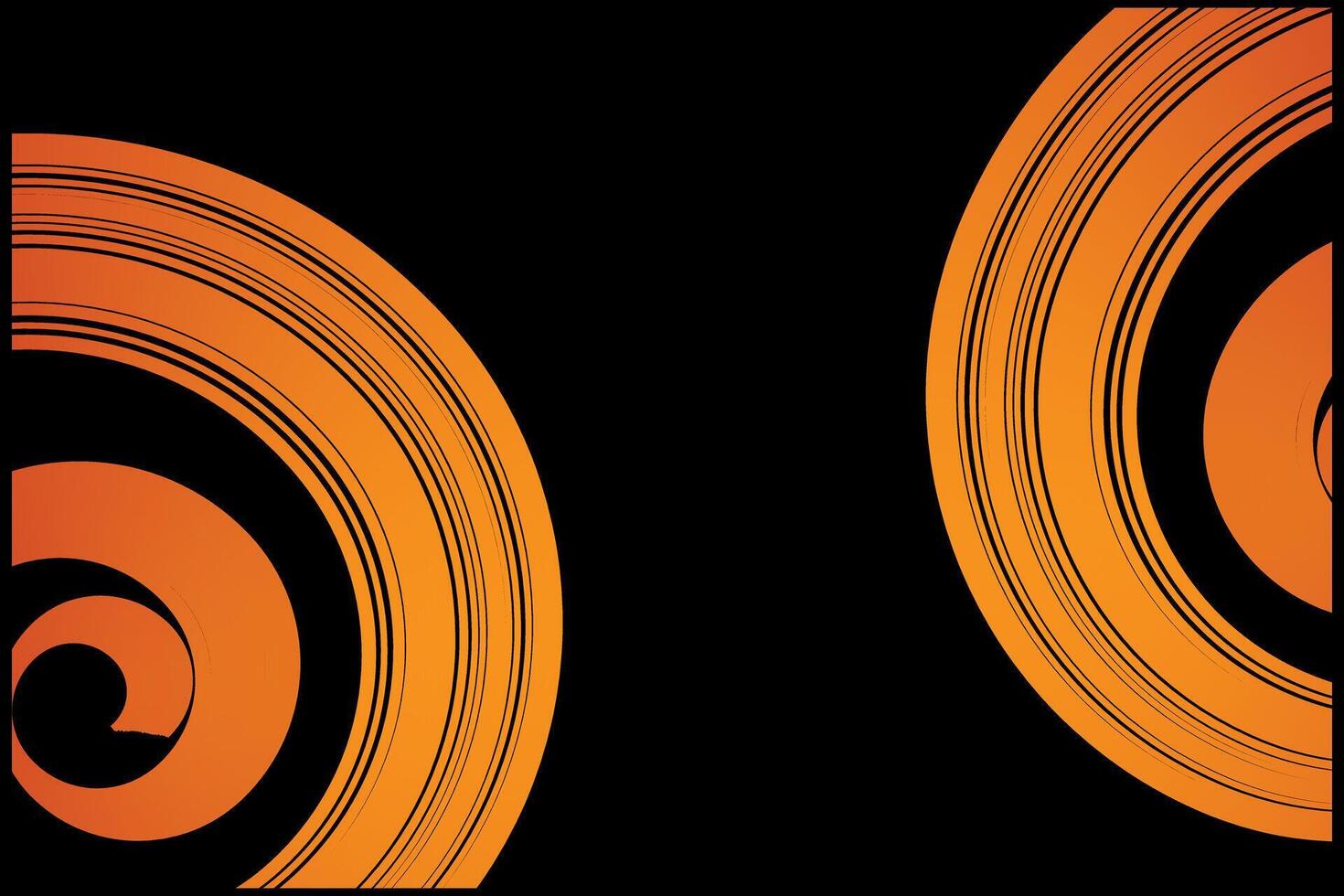 Abstract Orange Swirls background wallpaper template vector