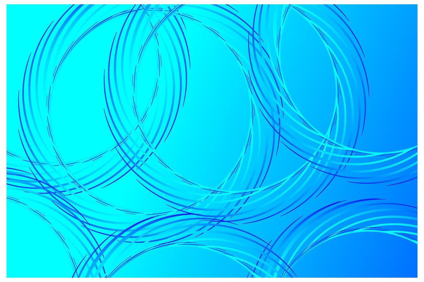 Abstract Blue Circles Background wallpaper template design vector