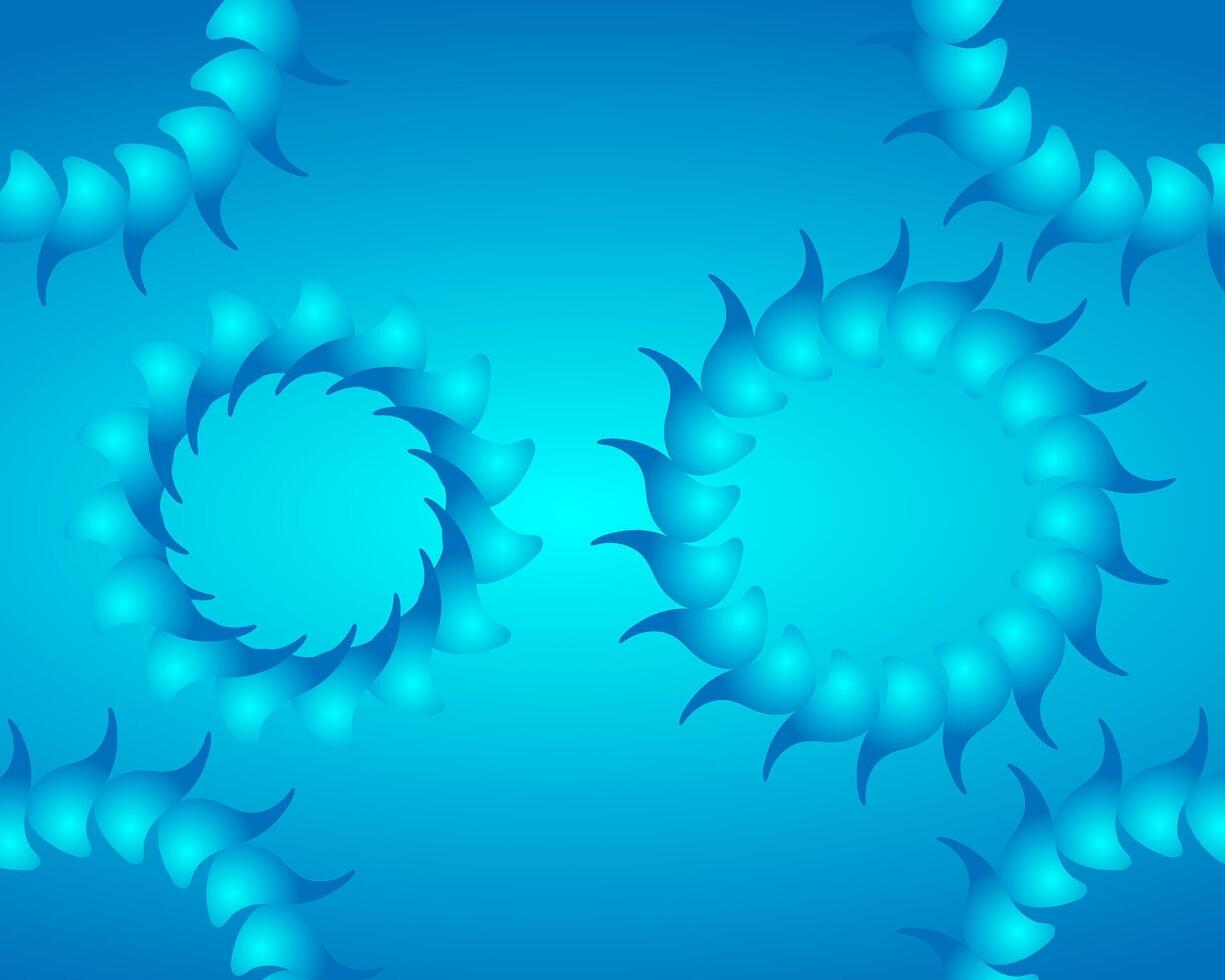 Abstract Blue Spiral Background Design vector