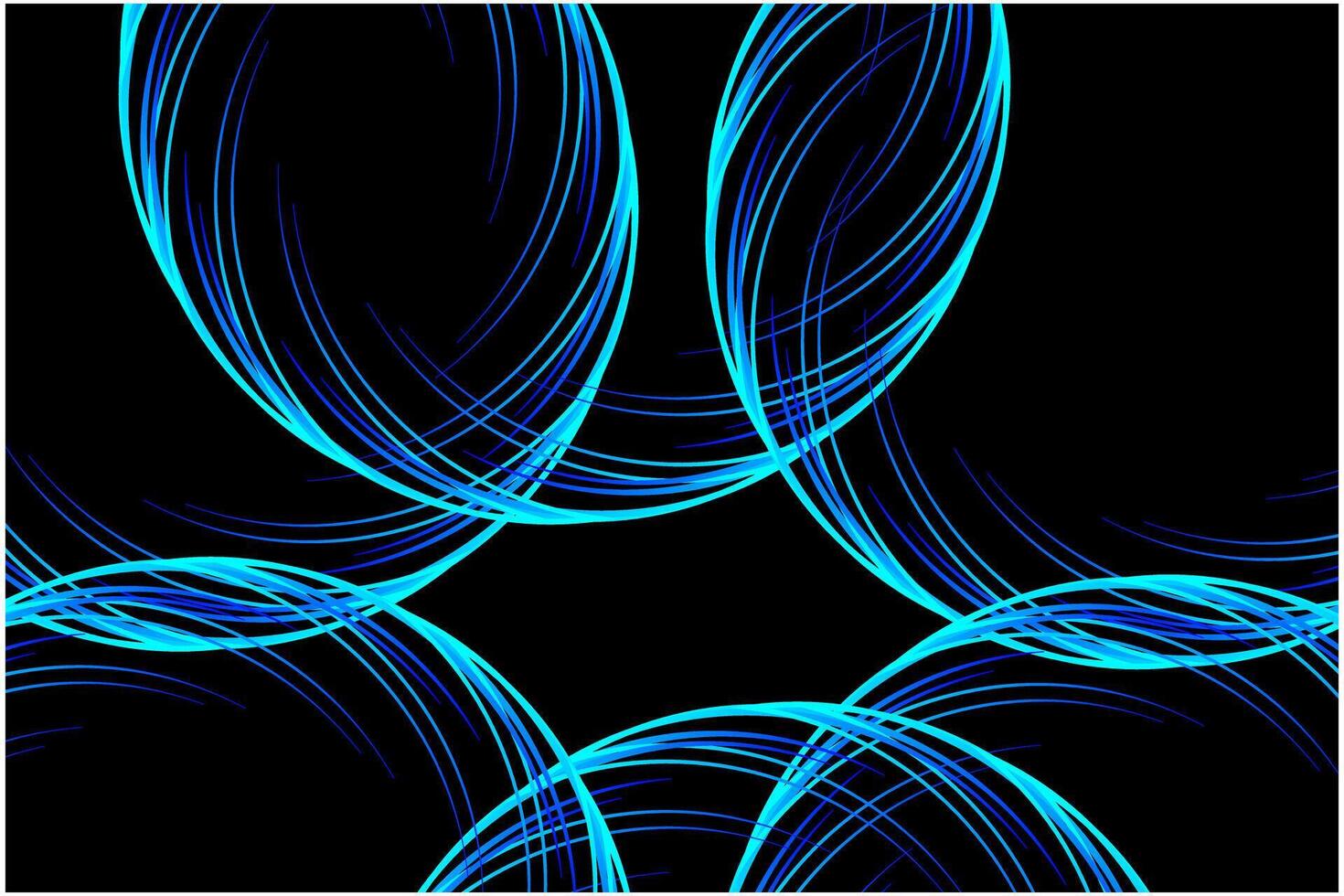 Abstract Blue Circles background wallpaper template vector