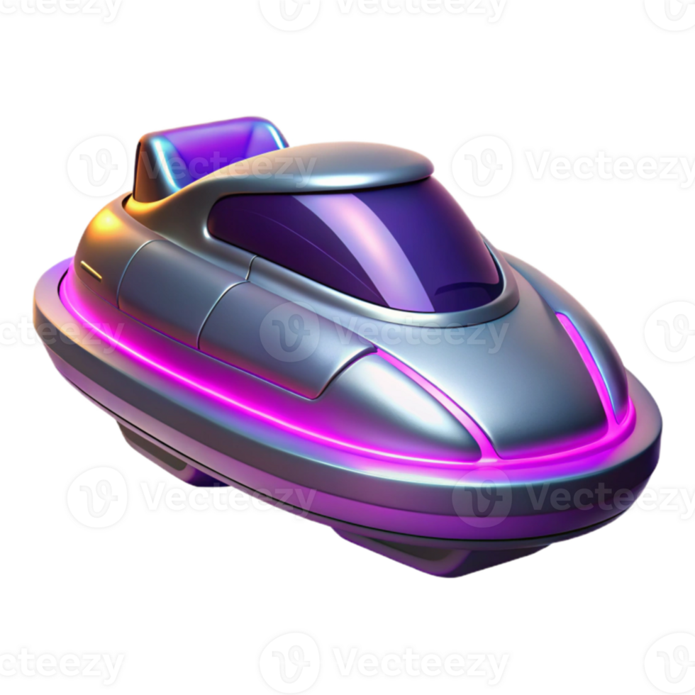 serene creative Futuristic Vehicle 3D Render premium png