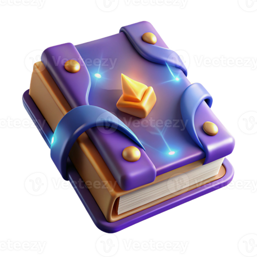 extraordinary artistic Magical Book 3D Render professional png