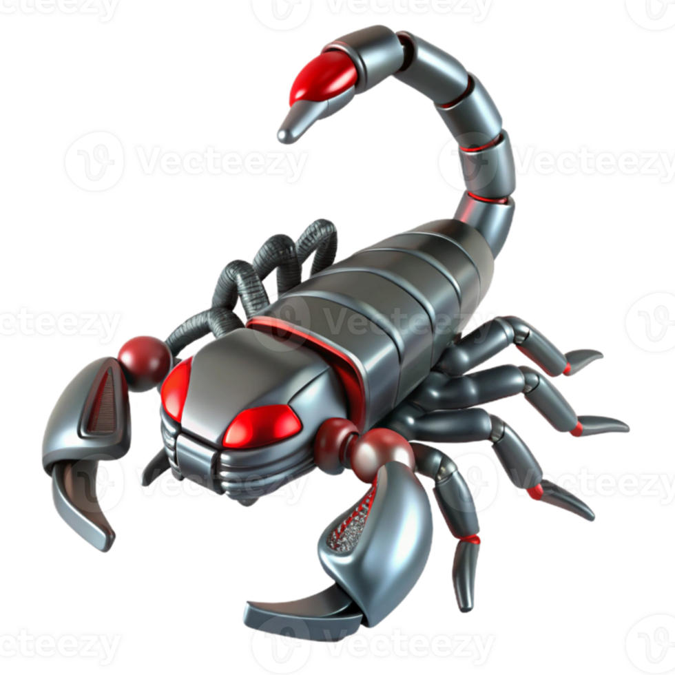 dramatic creative Robotic Scorpion 3D Render 4K png