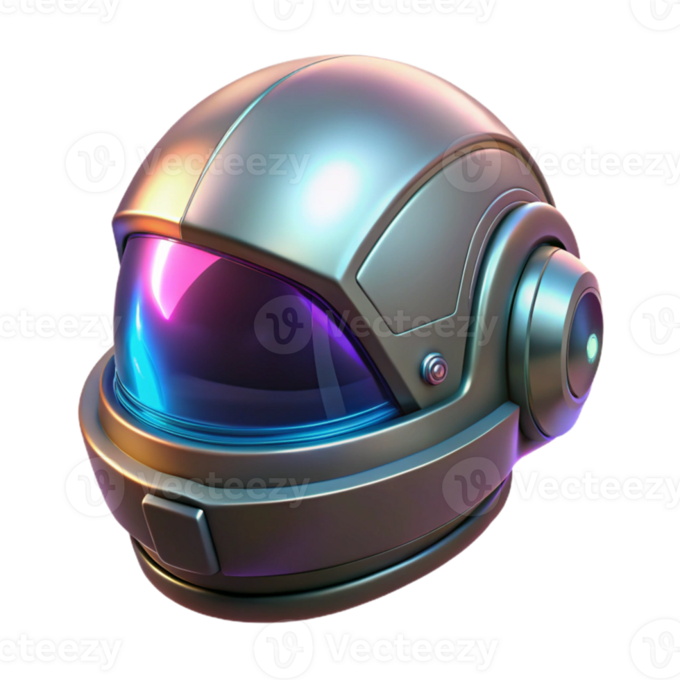 stunning abstract Futuristic Helmet 3D Render authentic png
