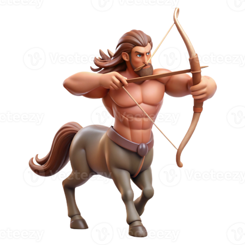 extraordinary creative 3D Centaur Archer Illustration genuine png